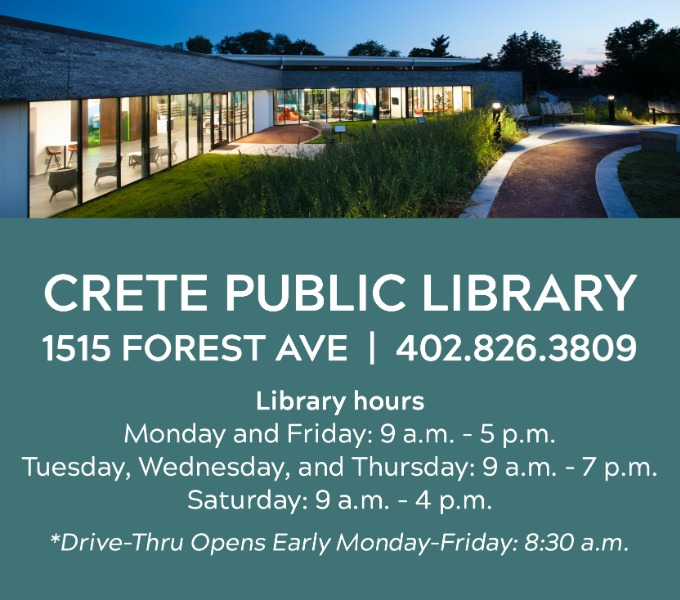 Crete Public Library address, phone, and hours