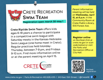 swim team registration