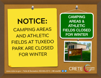 camping areas closed for winter